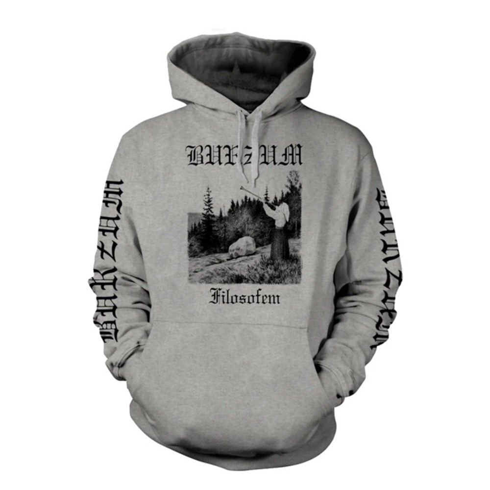 BURZUMFilosofem 3 2018 Hooded Sweatshirt. Grey. Small.  Unisex.